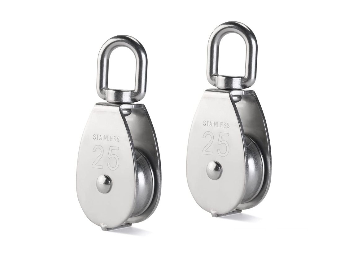Bloco De Polia Única De Nível Profissional, Aço Inoxidável 304, Design Ergonômico, Roda De Elevação Giratória Com Resistência À Umidade Para Aplicaçõe