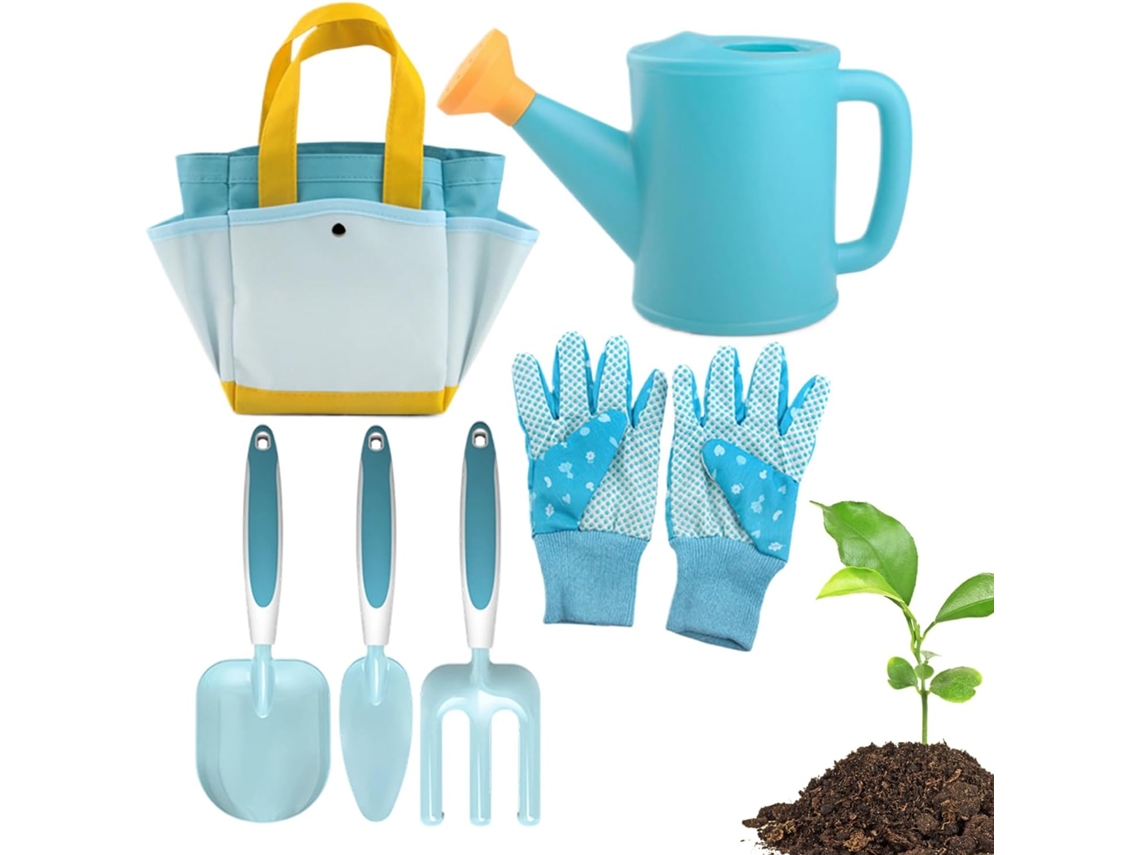 Kit De Jardinagem Com 6 Peças, Luvas Educativas E Divertidas Para Regar E