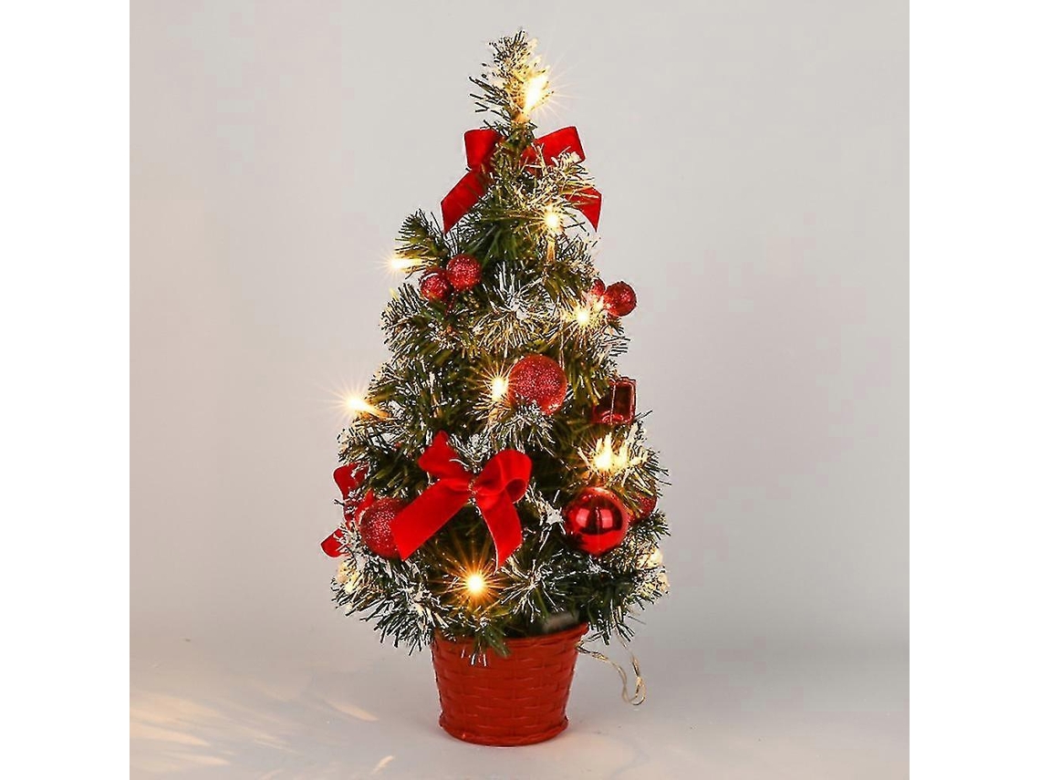 Enfeite Decorativo, Formato De Árvore De Natal, 40 Cm, Funcionamento A Bateria, Para Casa, Mesa, Festas E Composição De Ambientes Sazonais