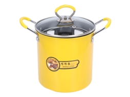 Friteira Profunda 3L S/MARCA, em Aço Inoxidável com Tampa e Rack de Filtro de Óleo