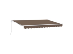 Vidaxl Toldo Retrátil Cinzento-acastanhado 4 X 2 M Tecido