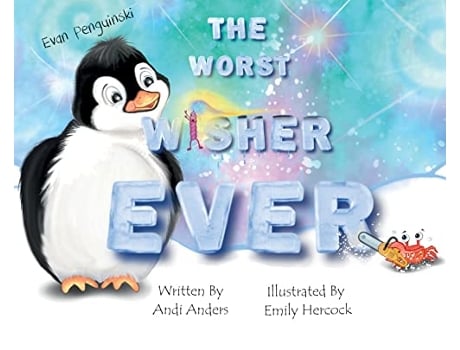 Livro Evan Penguinski The Worst Wisher Ever de Andi Anders (Inglês)