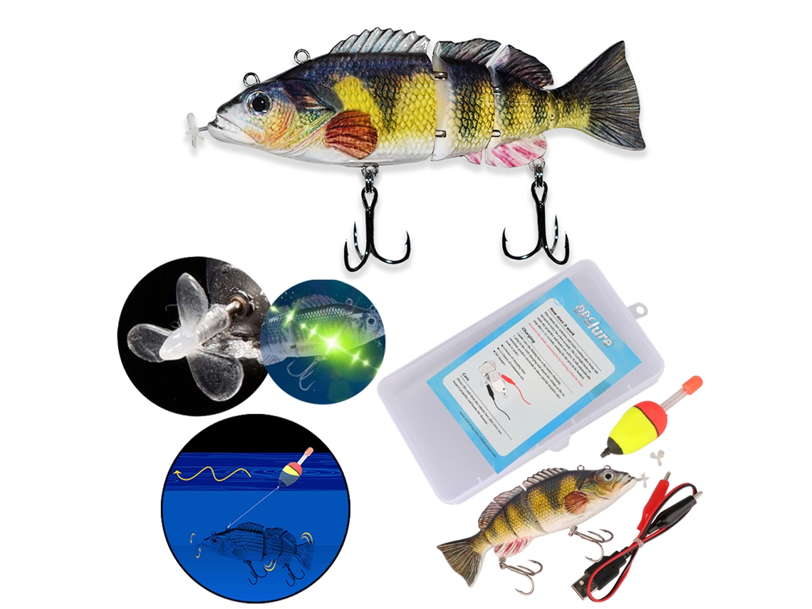Isca Robótica Elétrica para Pesca com Carregamento Usb