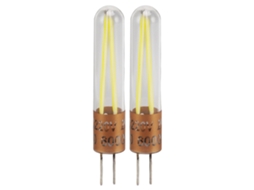 2 Pcs Lâmpada Led G4 2w 6000k Luz Branca Cri80 Base Padrão Ac220v Vidro