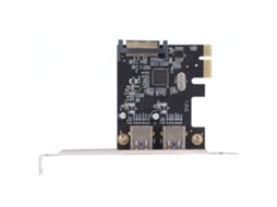 Placa De Expansão Pci-e Usb3.0 5gbps Adaptador De Computador Desktop De Alta Velocidade Com 2 Portas
