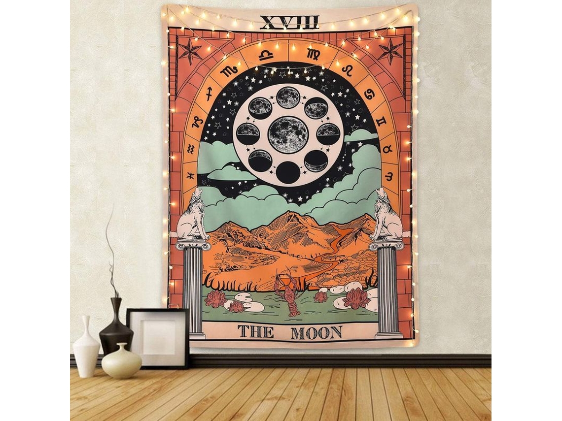 Manta Tarot Sevenstars Medieval Europea Para Divinação Parede Pendurada Decoração De Casa