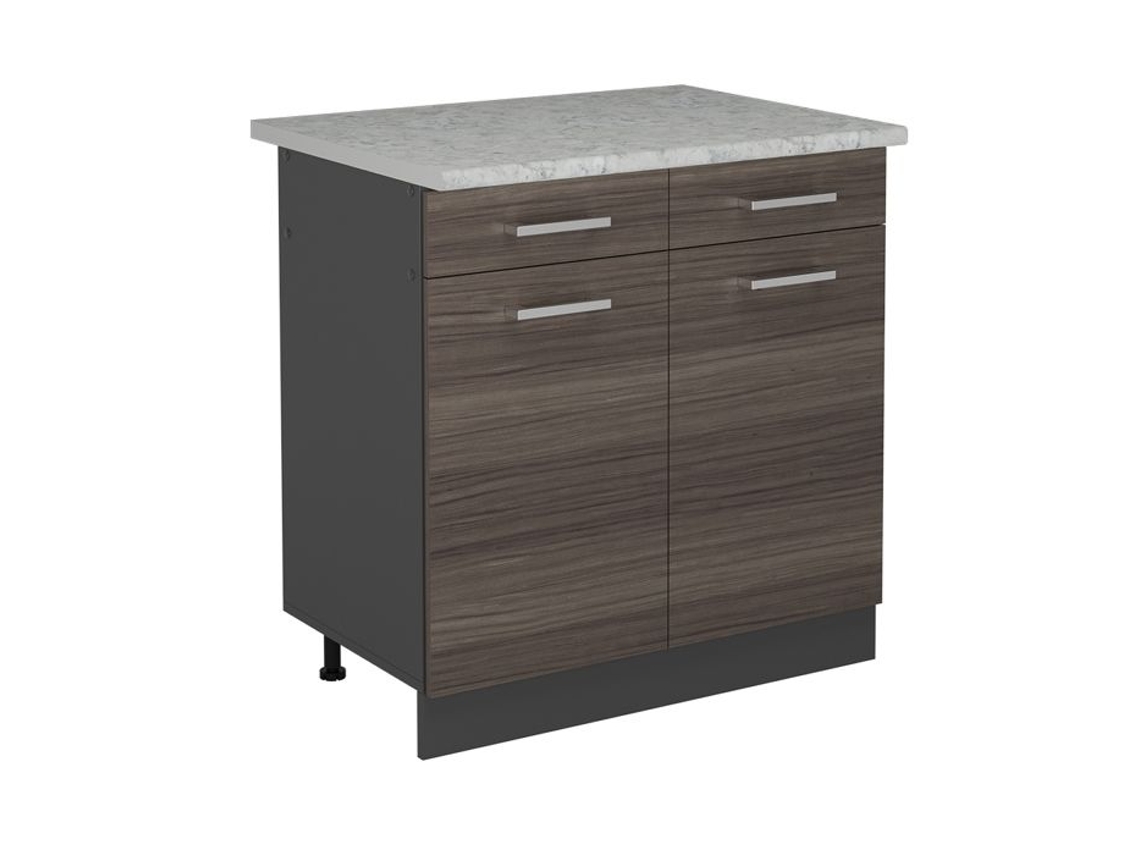 Móveis de cozinha R-Line, 80cm PT Mármore, Cinza nobre, Antracite VICCO