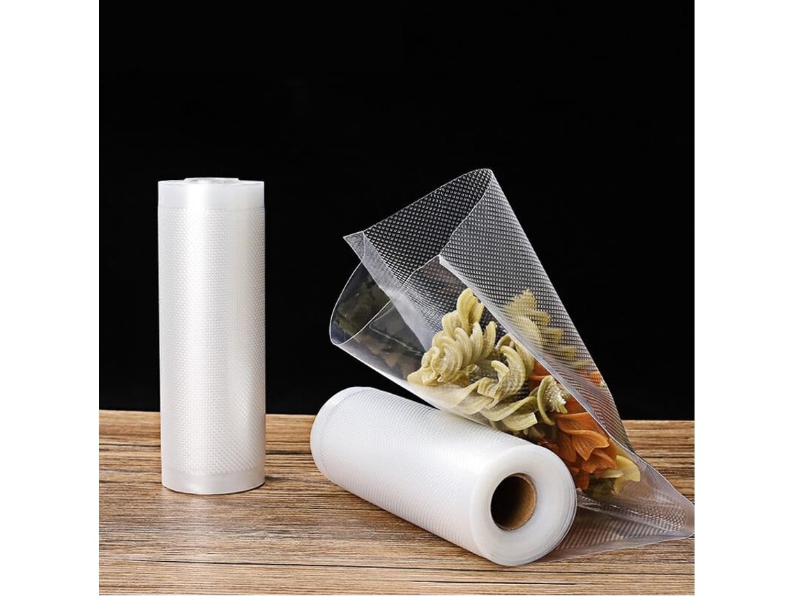 Sacos para Embalagem de Alimentos, 20 Cm X 500 Cm, Rolos Adequados Móveis Cozinha em Máquinas a Vácuo, Multifuncional STELASPLEN
