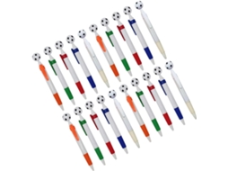 Conjunto De 20 Canetas Esferográficas Com Tema Futebol, Marcadores