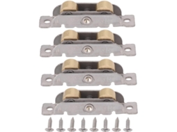 Conjunto De 4 Roletes Para Porta Correr, Com Rolamentos De Esferas Em Cobre E Aço Inoxidável Parafusos, Para Porta De