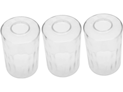 Conjunto De 3 Abajures Cilíndricos De Vidro Para Luminárias Suspensas Decorativas, Versáteis Para Uso Interno