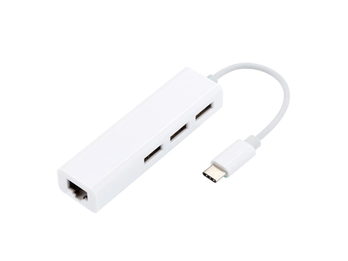 Hub Usb 2.0 Divisor Usb de Placa de Rede Lan de Alta Velocidade para Laptop Disco U ALLINLESS
