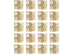 Dobradiça Dobrável De Ferro Villcase Mini 12mm Com Parafusos Para Pequenas Caixas Joias, Artesanato E Baús De Madeira