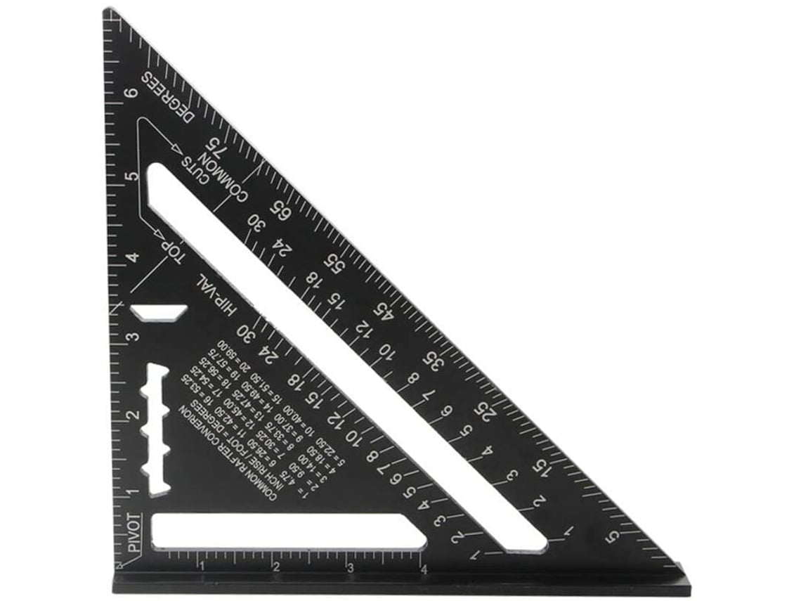 Gabarito De Marcação Multifuncional Em Metal E Alumínio Para Carpinteiro, 180 Mm, Transferidor De 45° E 90°, Ferramenta Para Marcenaria
