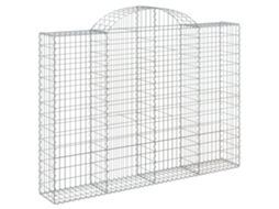 Gabion Basket, Gabion Baskets Vidaxl Prateado Ferro (200 X 30 X 140/160 Cm)