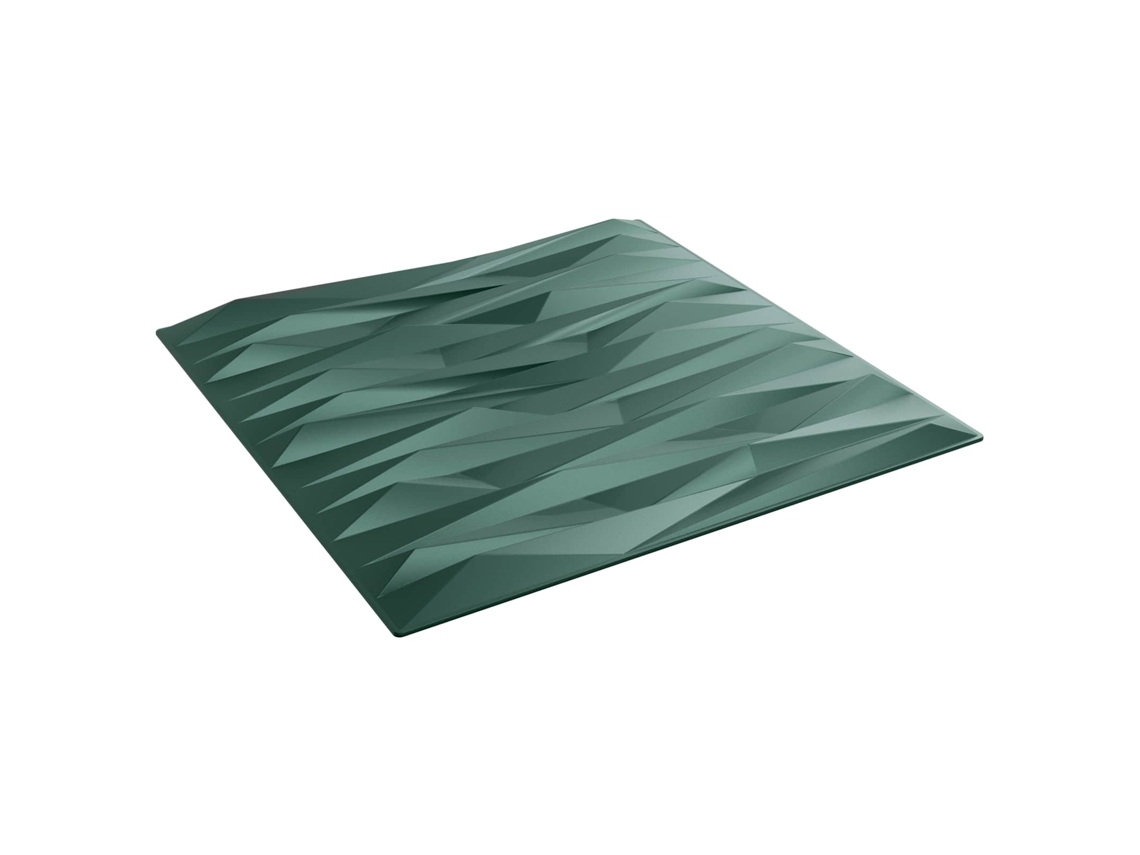 Vidaxl Painéis De Parede 12 Pcs Verde Pedra 50 X 50 Cm Espuma Xps