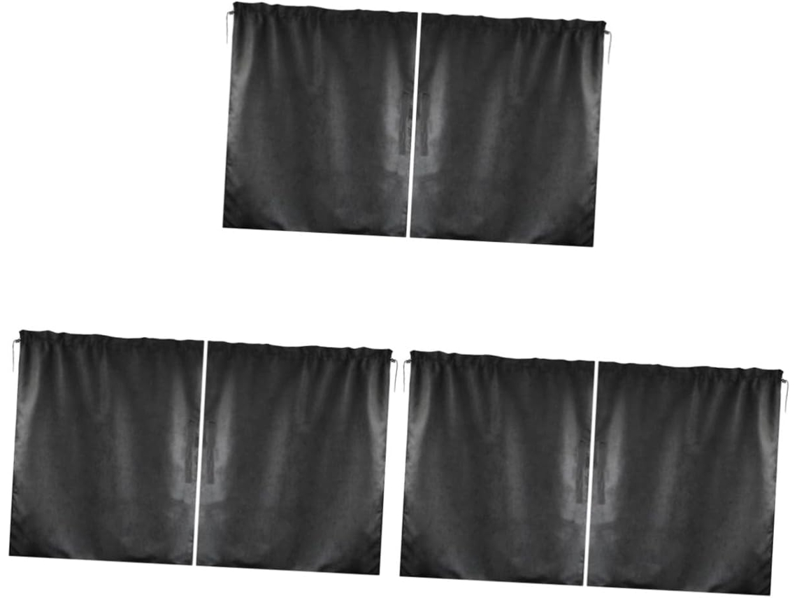 Conjunto de 3 cortinas divisórias pré-embutidas para carros, com proteção solar.