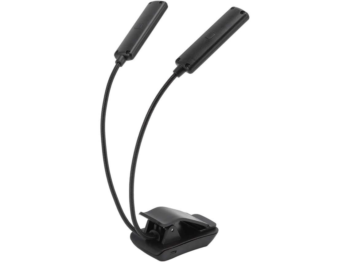 Luminária De Leitura Led Hztyyier Alimentada Por Bateria, Proteção Para Os Olhos, Recarregável Via Usb, Haste Flexível