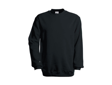Sweatshirt para Unisexo B&C (L - Algodão - Preto)