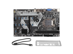 Placa-mãe De Mineração Com Todos Os Capacitores Sólidos Ddr4 Canais Duplos Usb3.0 Lan Gigabit Pcie 16x