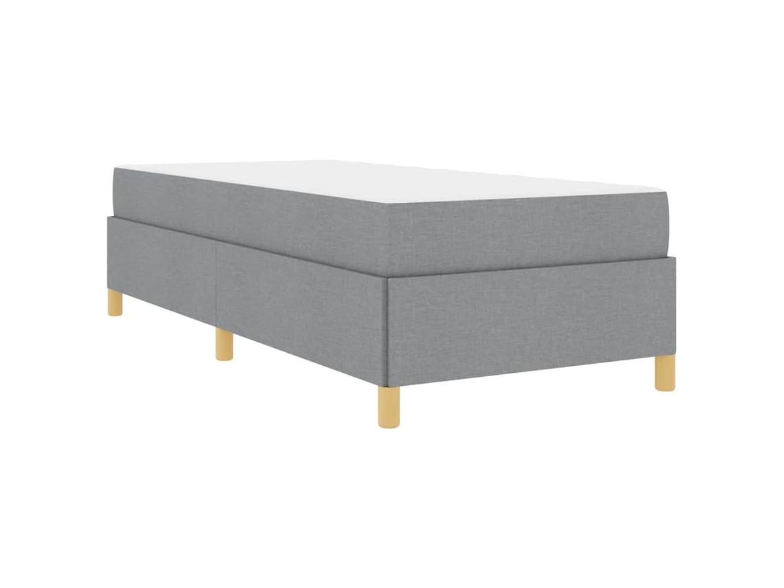 Conjunto 1 Estrutura Da Cama Vidaxl Cinzento-claro Tecido (100 X 200 Cm)
