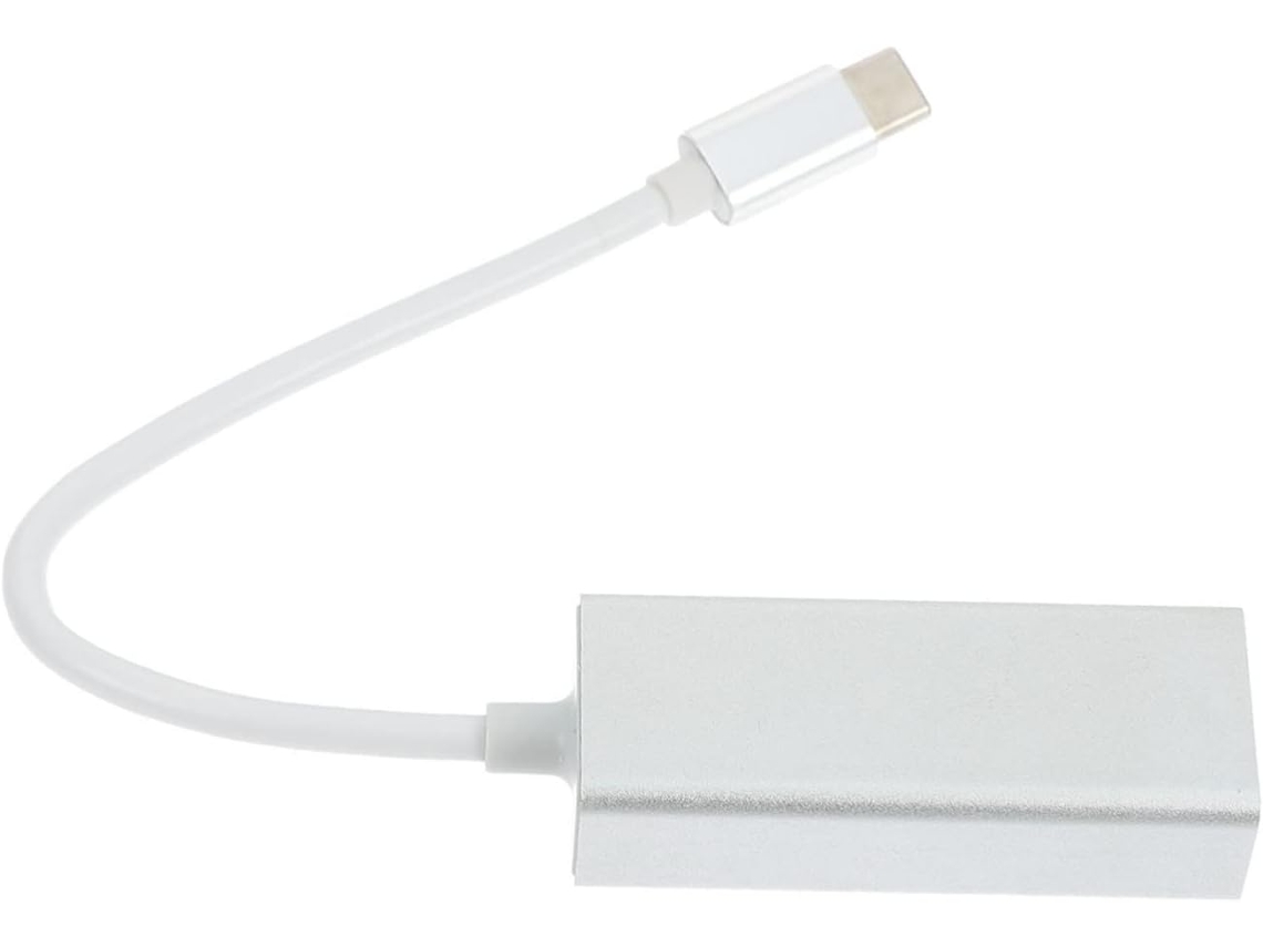 Adaptador Usb-c Para Ethernet 100mbps Placa De Rede Em Liga Alumínio