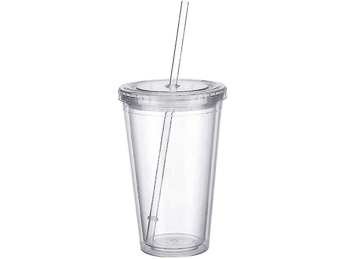 Tampas De Caneca Reutilizáveis ​​de Camada Dupla Com Canudos ​​para Smoothies E Sucos. Aquaforge