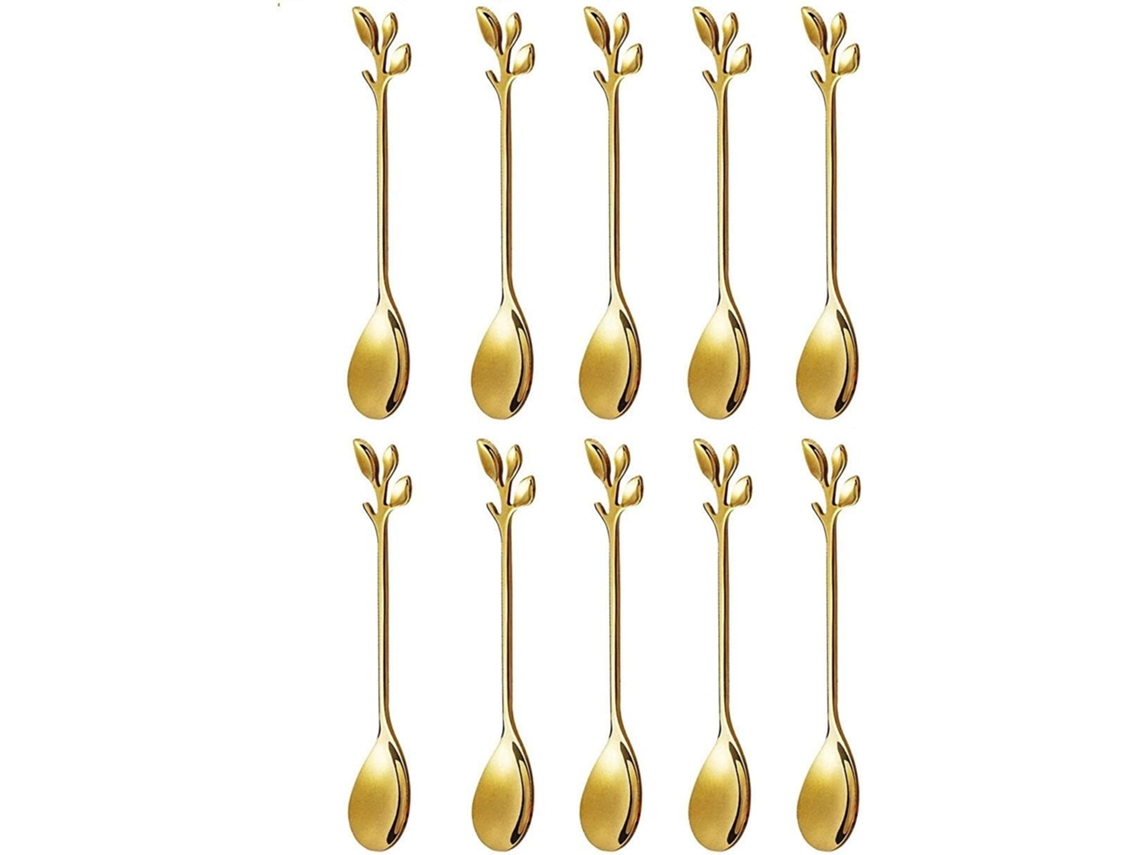 Colher de Café em Aço Inoxidável Conjunto de 10 Peças para Sobremesa NEVEANCE