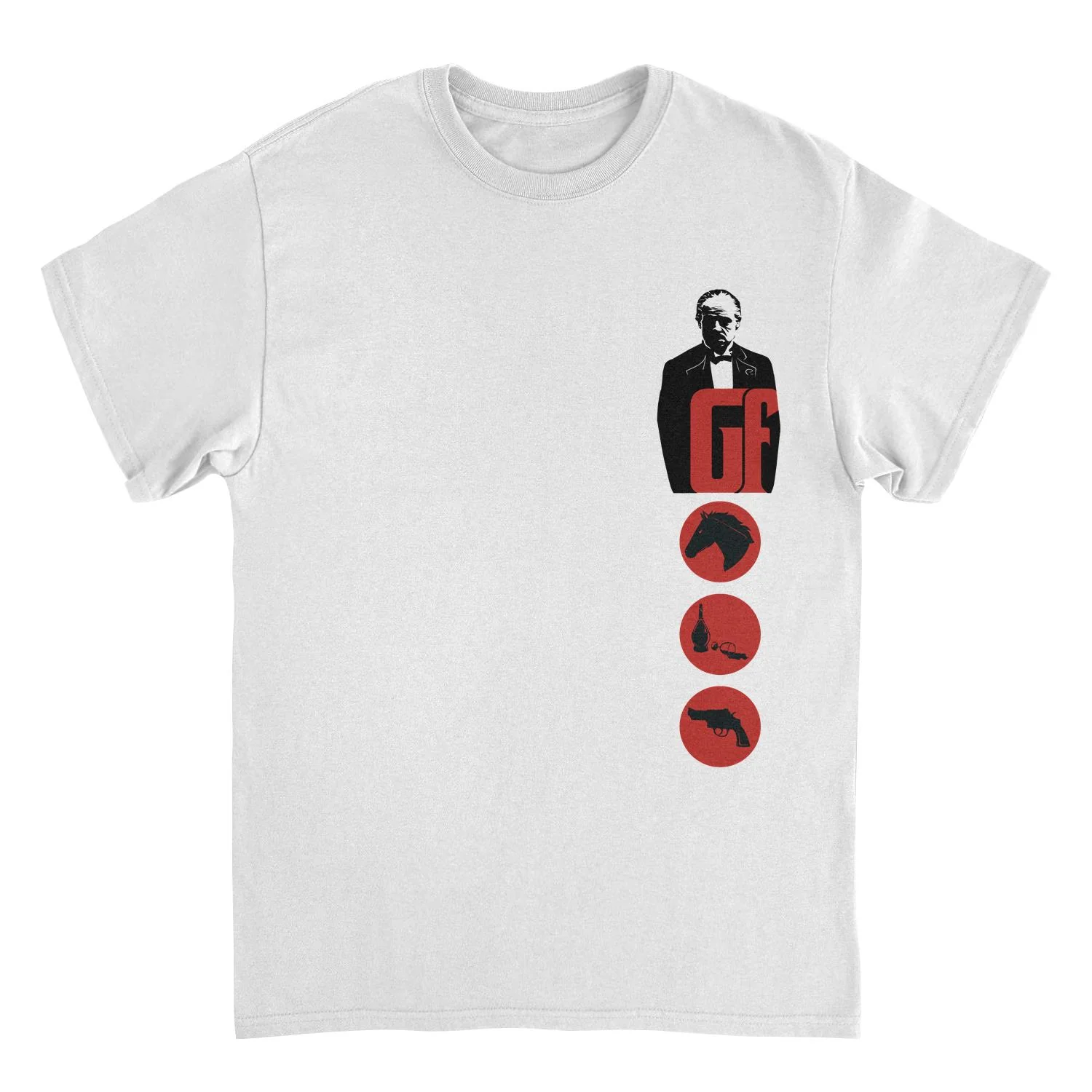 Rockinstone The Godfather The Godfather Pocket Print White T-shirt Size:s