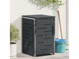 Vidaxl Armazenamento De Lixeira For 1 Bin 240l Antracite