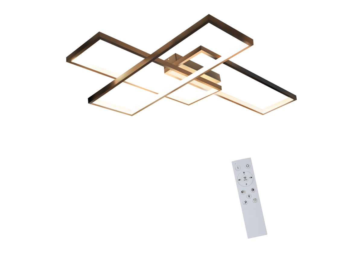 Nettlife Led Luz De Teto Branca Com Controlo Remoto Sala De Estar Regulável Lâmpada De Teto Moderna