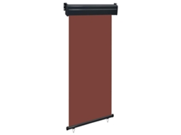 Vidaxl Toldo Lateral Para Varanda 80x250 Cm Castanho