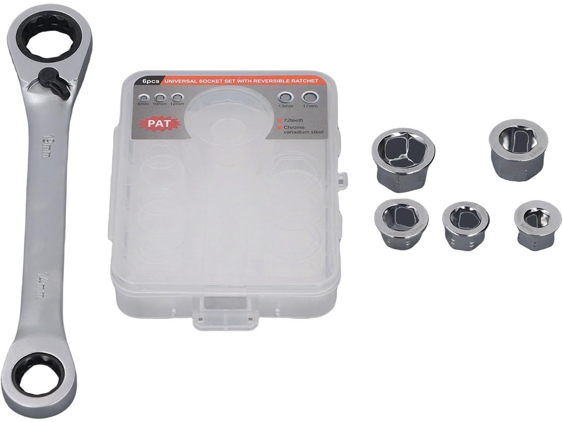 Chave De Com 5 72 12 Dupla Face Reversível, Tamanhos 14 Mm E 19