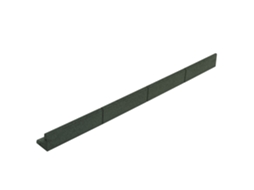Jardim Borda Flexível Verde com Martelo de Borracha Estacas e Conectores MONSTERSHOP (16 X 1,2 M)