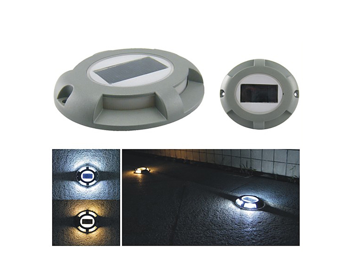 Luz Solar Led de 4 em Alumínio Ip65 para Caminhos, Jardim e Pátio | S/MARCA