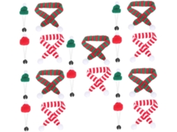 Conjunto Com 5 Gorros E Cachecóis De Natal Hamsters, Acessórios Pequenos Animais De Estimação, Festas