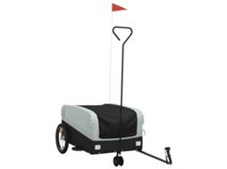 Bike Trailer, Bike Trailers Vidaxl Cinzeto Ferro (138 X 69 X 58 Cm)