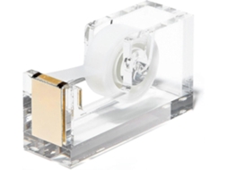 Dispensador de Fita Adesiva Natalino Dispensador de Mesa Dourado para Fita Adesiva Transparente Acessório Decorativo para Casa, Escola Ou Tra GOKOCO