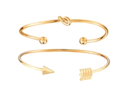 Pulseira Conjunto Arco Flecha Elegante Fashion Moda