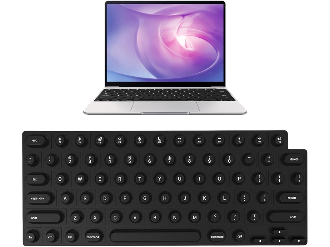 Capa De Teclado Elevada Em Silicone À Prova D'água Para Unhas Compridas