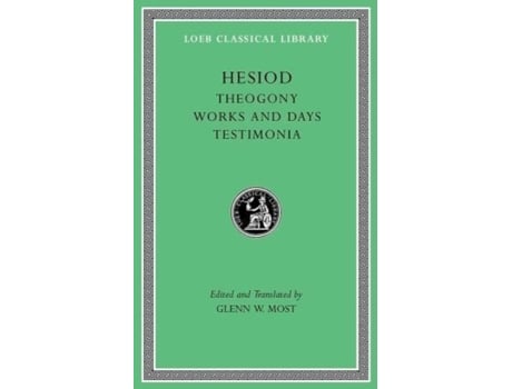 Livro theogony. works and days. testimonia de hesiod (inglês)