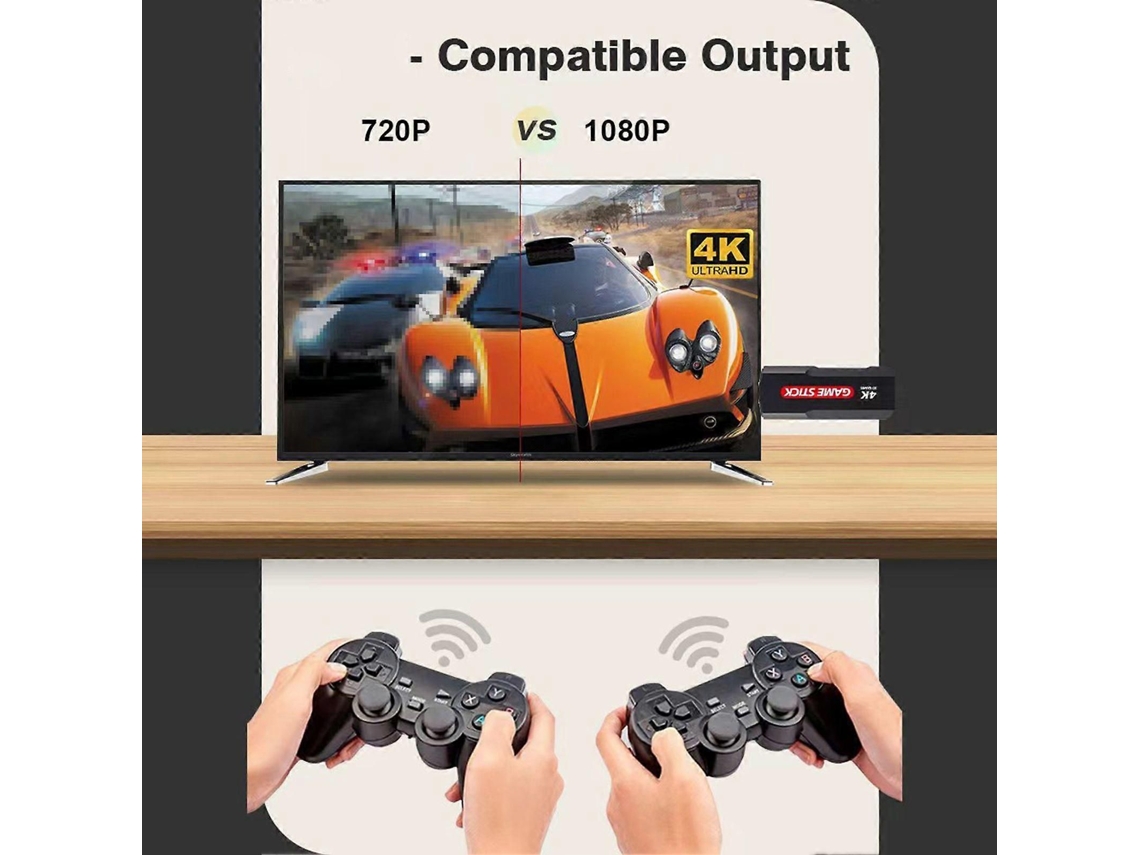 Console de Jogos Portátil, Jogos, Joystick, Caixa com Mais 30.000 Integrados e Dois Contr Oles para Competitivos. GOKOCO