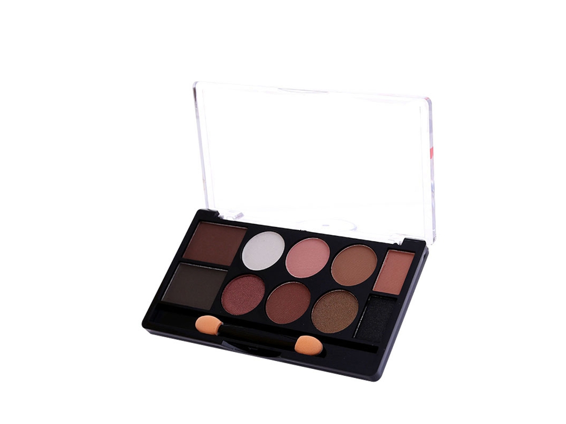 Paleta De Sombras De Ojos Mate Y Glitter Con 10 Colores