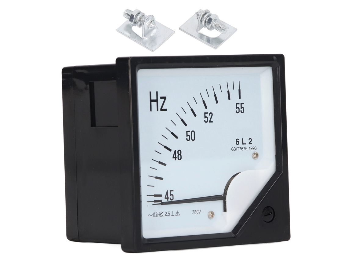 Medidor De Frecuencia De Panel Cuadrado 380v Ca Precisión Alta 45-55hz