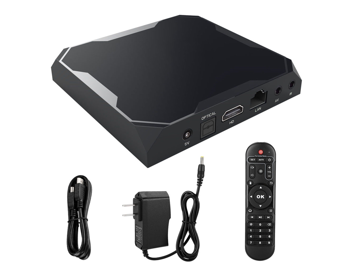 Caixa De Tv Inteligente Com Processador 2.0 Ghz E Android 7.1.2