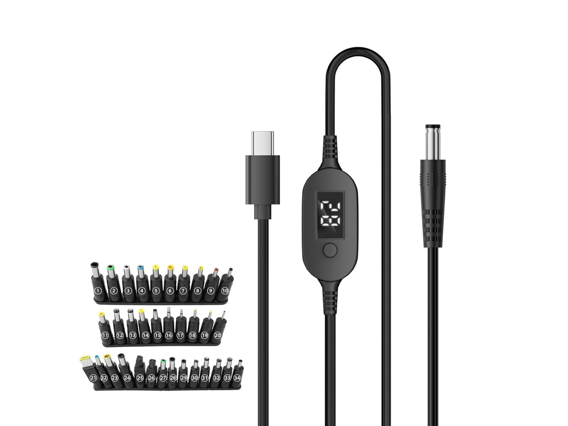 Cabo Potente de 140 W Compatível com Pd3.1, Tipo C para Dc5525 com Controle. SFUSHOS