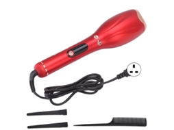 Chapinha De Cabelo Automática Com Led Rápido Aquecimento Para Iniciantes Plugue Uk 110-240v Vermelha