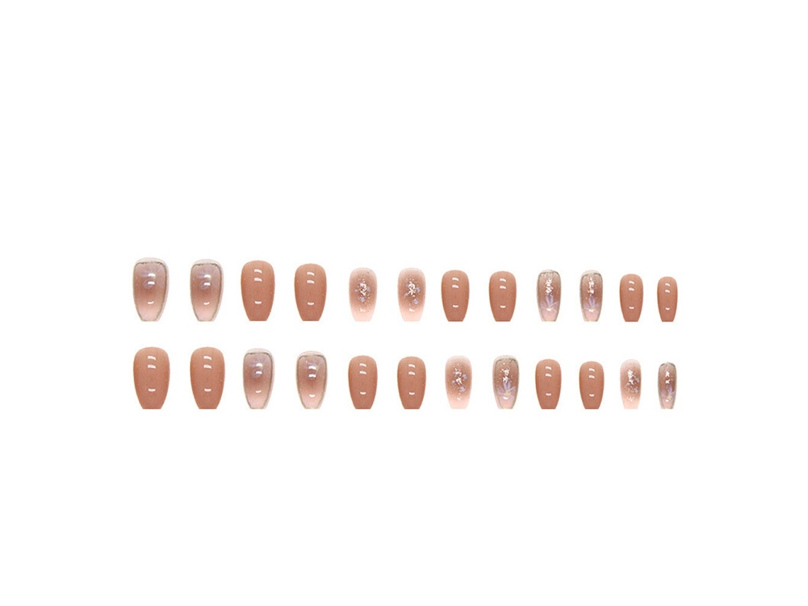 Elysve Unhas Postiças Em Algodão Natural E Madeira, Branco