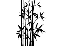Adesivos De Parede De Bambu Preto, Arte Decorativa Portátil Para Estúdios, Clubes, Escritórios E Salas De