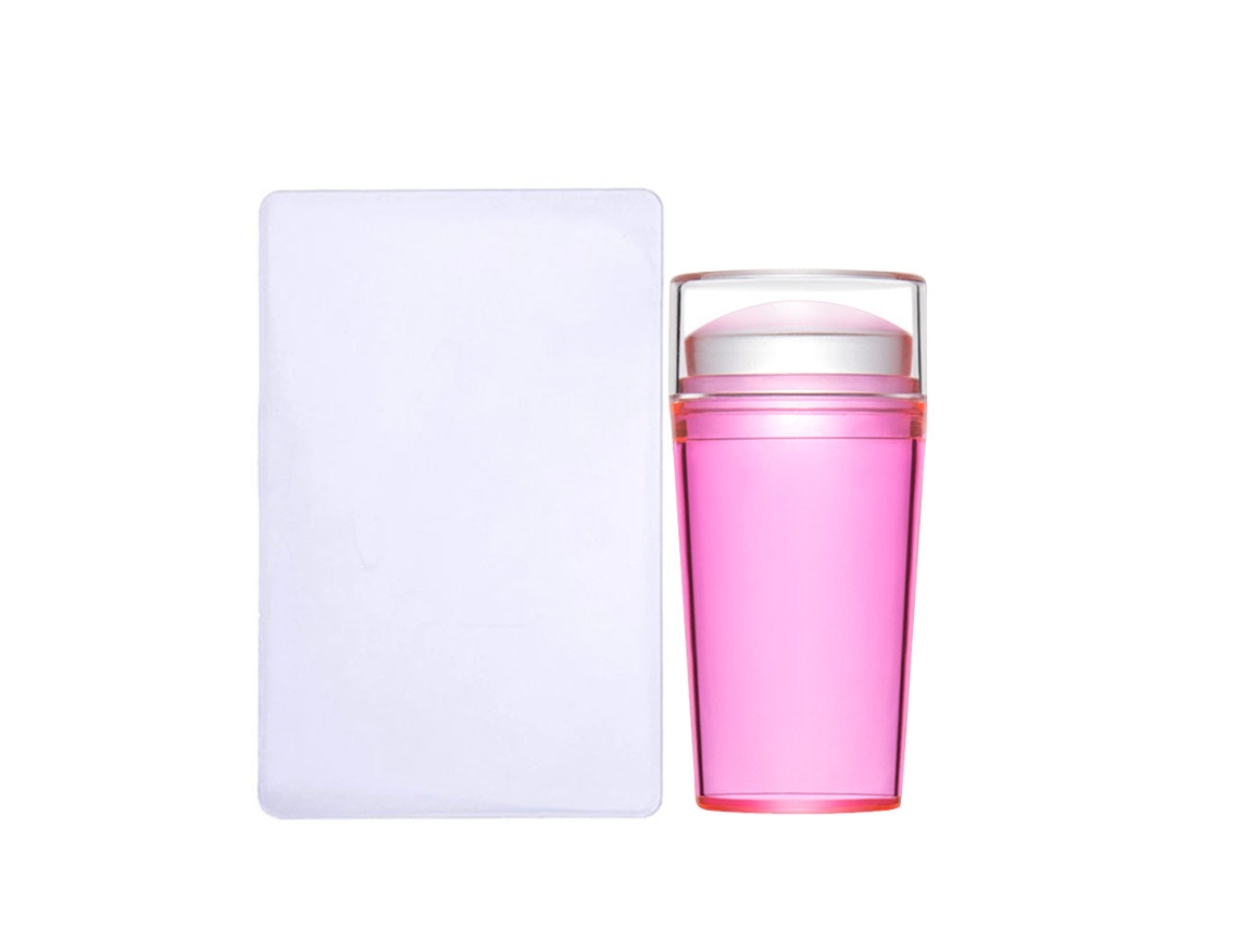 2026altiro-conjunto De Estampas De Uñas De Silicona Transparente Con Tapa Y Scraper Herramienta De Manicura